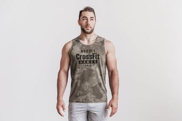 Nobull Crossfit Games® 2022 Men's Tank Tops Camo | Australia (GO8063)